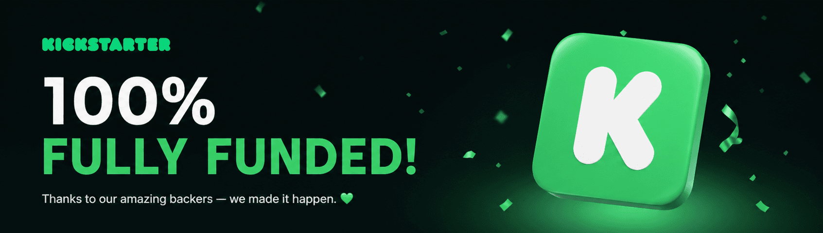 100% Fully Funded on Kickstarter